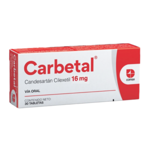CARBETAL 16MG X 30 TAB  (CANDESARTAN)(COFASA)