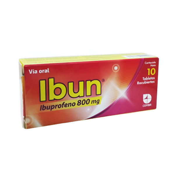 IBUN 800MG X 10 TAB (IBUPROFENO) (COFASA)