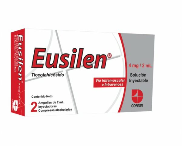 EUSILEN 4MG/2ML X 2 AMP (TIOCOLCHICOSIDO) (AMPOLLAS) (COFASA)