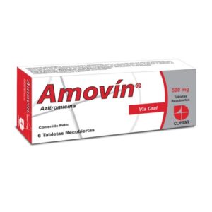 AMOVIN 500MG X 6 TAB (AZITROMICINA) (TABLETAS) (COFASA)