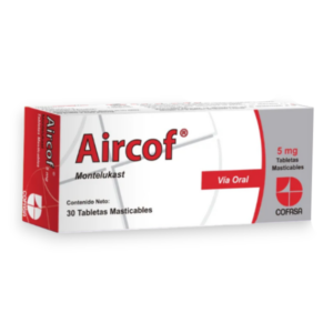 AIRCOF 5MG X 30 TAB (MONTELUKAST) (TABLETAS) (COFASA)