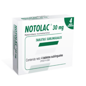 NOTOLAC 30MG X 4 TAB SUBLINGUAL (KETOROLAC) (TABLETAS) (FARMA, S.A.)