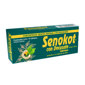 SENOKOT CON DOCUSATO 86/50MG X 10 TAB (FARMA, S.A.) (TABLETAS)