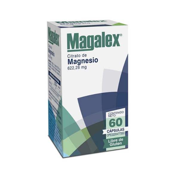 MAGALEX 622.28MG X 60 CAP (CITRATO MAGNESIO) (TABLETAS) FARMA, S.A.