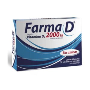 FARMA D 2000 UI X 30 TAB (VITAMINA D3) (FARMA, S.A.)(TABLETAS)