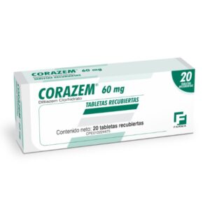 CORAZEM 60MG X 20 CAPS (DILTIAZEM) (FARMA, S.A.)(TABLETAS)