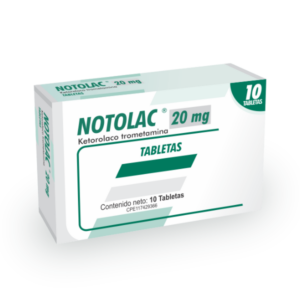 NOTOLAC 20MG X 10 TAB (KETOROLAC) (TABLETAS) (FARMA, S.A.)