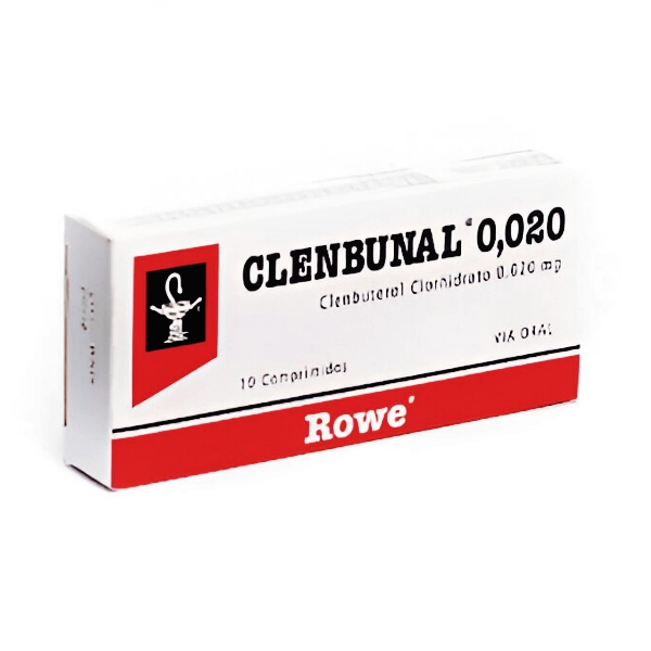 CLENBUNAL 0.020MG X 10 COMP (CLENBUTEROL)(ROWE)(TABLETAS)