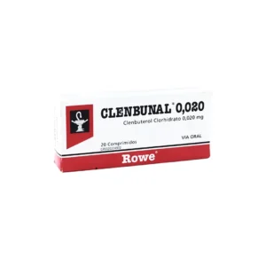 CLENBUNAL 0.020MG X 20 COMP (CLENBUTEROL)(ROWE)(TABLETAS)