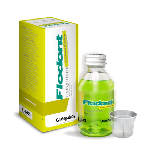 FLODONT ENJUAGUE BUCAL 180ML (JARABES) (KLINOS/ MEGALABS)