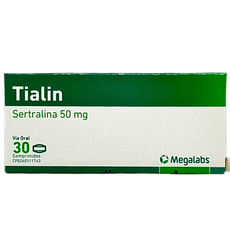 TIALIN 50MG X 30 COMP (SERTRALINA) (TABLETAS) (MEGALABS)
