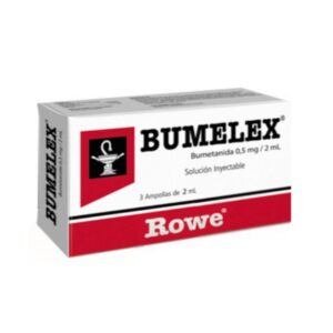 BUMELEX 0,5MG AMP X 3 UND I.M/I.V (BUMETANIDA)(ROWE)(AMPOLLAS)