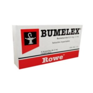 BUMELEX 0,5MG AMP X 3 UND I.M/I.V (BUMETADINA)(ROWE)(AMPOLLAS)
