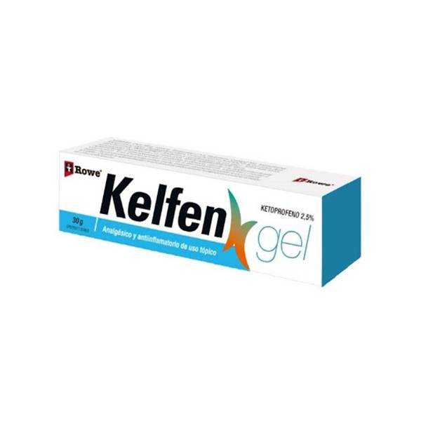 KELFEN GEL 2,5% X 30G (KETOPROFENO) (ROWE) (CREMAS)