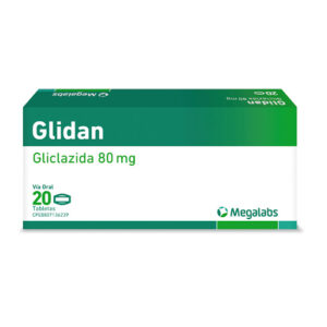 GLIDAN 80MG X 20 TAB (GLICLAZIDA) (TABLETAS) (MEGALABS)