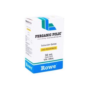 FERGANIC FOLIC 20 MG – 80 MCG/ML X 30 ML SOL GOTAS PED (HIERRO / ACIDO FOLICO) (