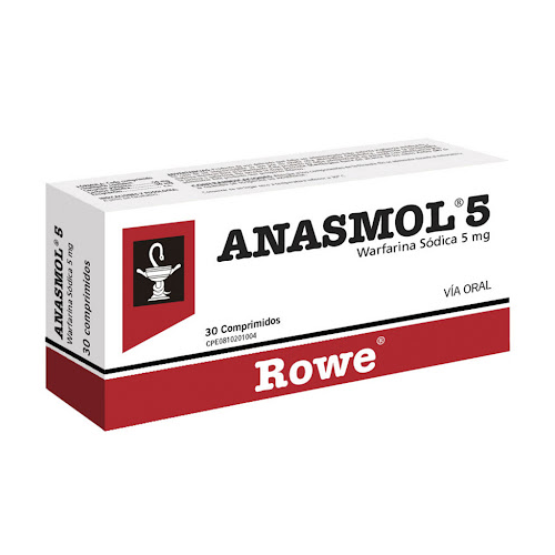 ANASMOL 5MG X 30 COMP (WARFARINA)(ROWE)