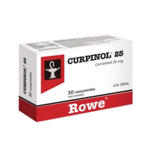 CURPINOL 25MG X 30 COMP (CARVEDILOL)(ROWE)
