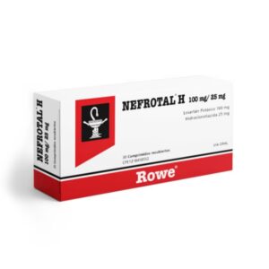 NEFROTAL H 100MG-25MG X 30 COMP (LOSARTAN POTASICO + HCT) (ROWE) (TABLETAS)
