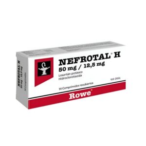NEFROTAL H 50MG/12.5MG X 14 COMP (LOSARTAN POTASICO + HCT) (ROWE) (TABLETAS)