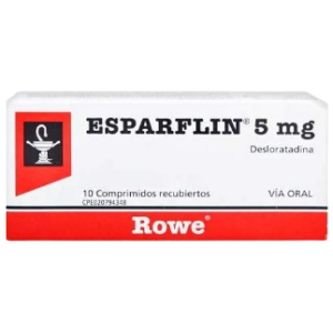 ESPARFLIN 5MG X 10 COM (DESLORATADINA) (ROWE) (TABLETAS)