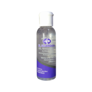 GEL ANTIBACTERIAL (ALCOHOL 70%) 60 ML (EL GUARDIAN)