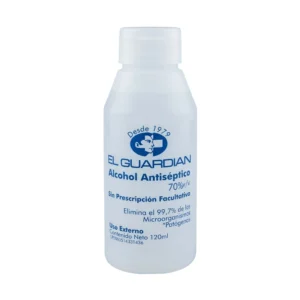 ALCOHOL ANTISEPTICO 70% SPRAY 120ML (EL GUARDIAN) (MMQ)