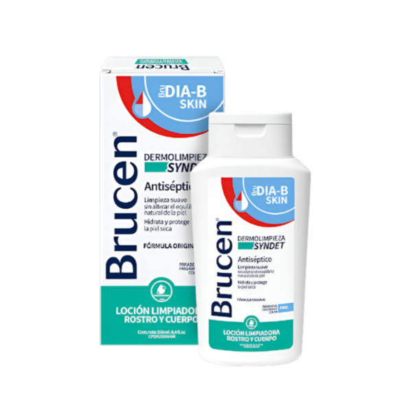 BRUCEN LOCION LIMPIADORA SYNDET PARA ROSTRO Y CUERPO 250ML (BRUPHARM)