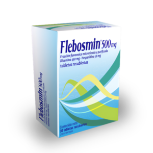FLEBOSMIN 500MG X 30 TAB (DIOSMINA 450MG + HESPERIDINA 50MG) (TABLETAS) (FARMA)
