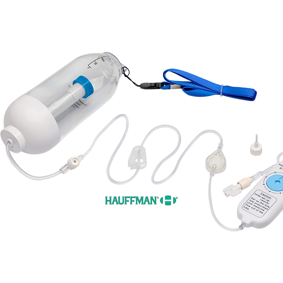 BOMBA DE INFUSION ELATOMERICA C/BOTON 200ML X UND HAUFFMAN