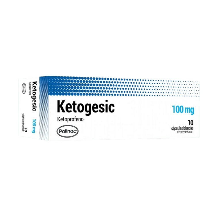 KETOGESIC 100 MG X 10 CAP BLANDAS (KETOPROFENO) (POLINAC)