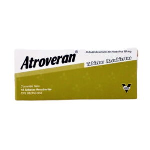 ATROVERAN 10MG X 10 TAB (BROMURO DE HIOSCINA)(VARGAS )(TABLETAS)