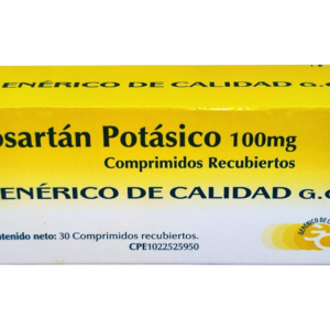LOSARTAN POTASICO 100MG X 30 TAB (GENERICOS DE CALIDAD) (tabletas)