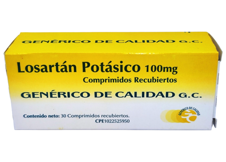 LOSARTAN POTASICO 100MG X 30 TAB (GENERICOS DE CALIDAD) (tabletas)