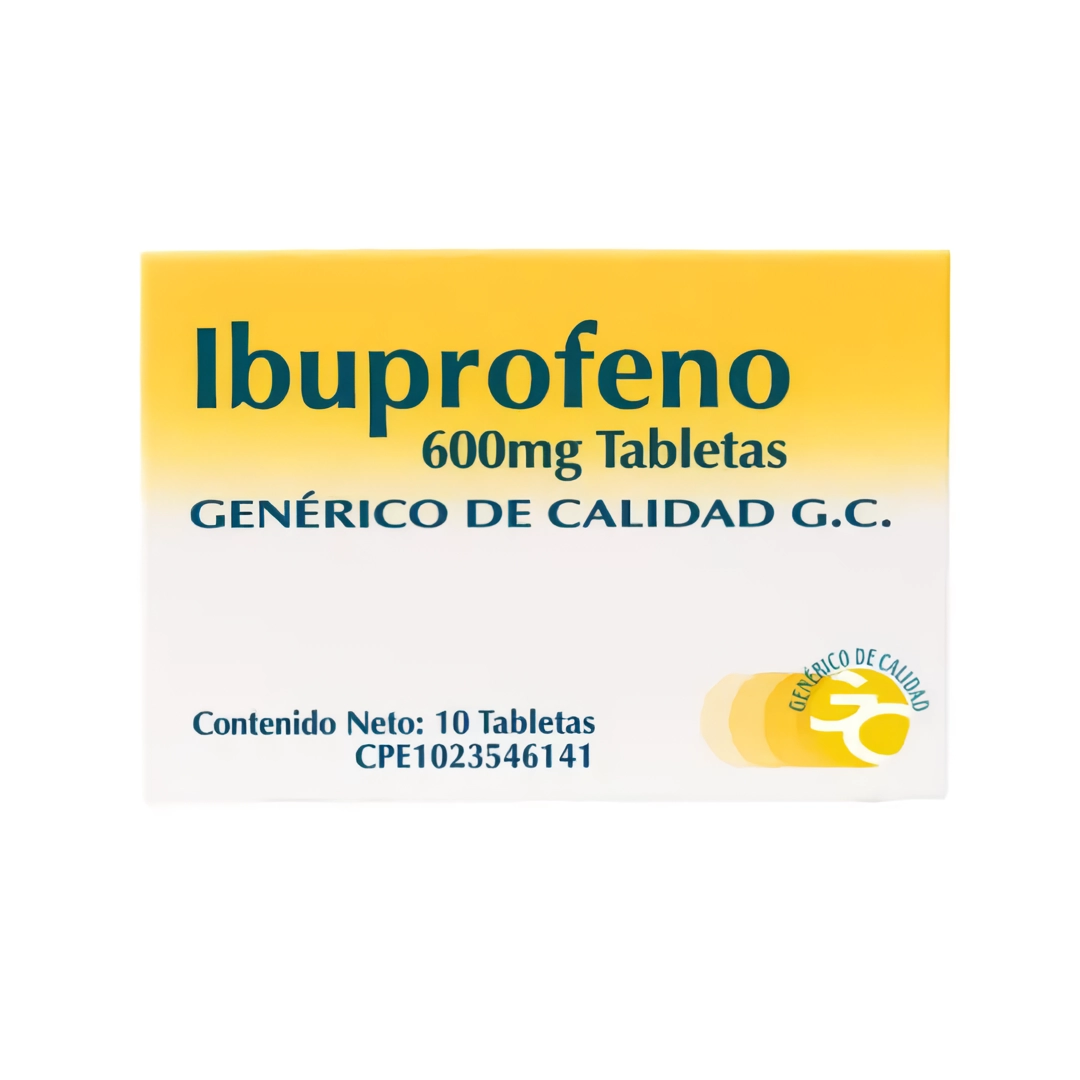 IBUPROFENO 600 MG X 10 TAB (GENERICOS DE CALIDAD)