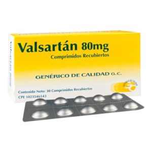 VALSARTAN 80MG X 30COMP (GENERICOS DE CALIDAD)