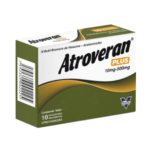 ATROVERAN PLUS 10MG/500MG X 10 TAB (HIOSCINA-ACETAMINOFEN) (VARGAS)