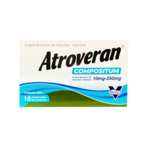 ATROVERAN COMP 10 MG/250 MG X 10COMP (N-BULTIBROMURO HIOSCINA/DIPIRONA)(VARGAS)