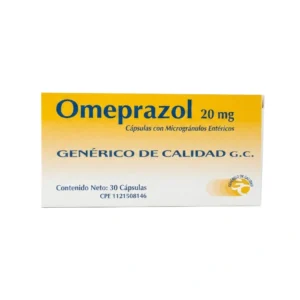 OMEPRAZOL 20MG X 30 CAPS (GENERICO DE CALIDAD)