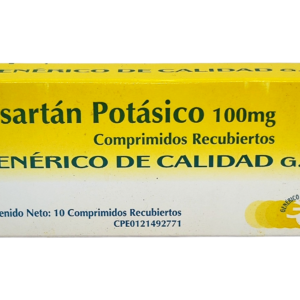 LOSARTAN POTASICO 100MG X 10 TAB (GENERICOS DE CALIDAD)