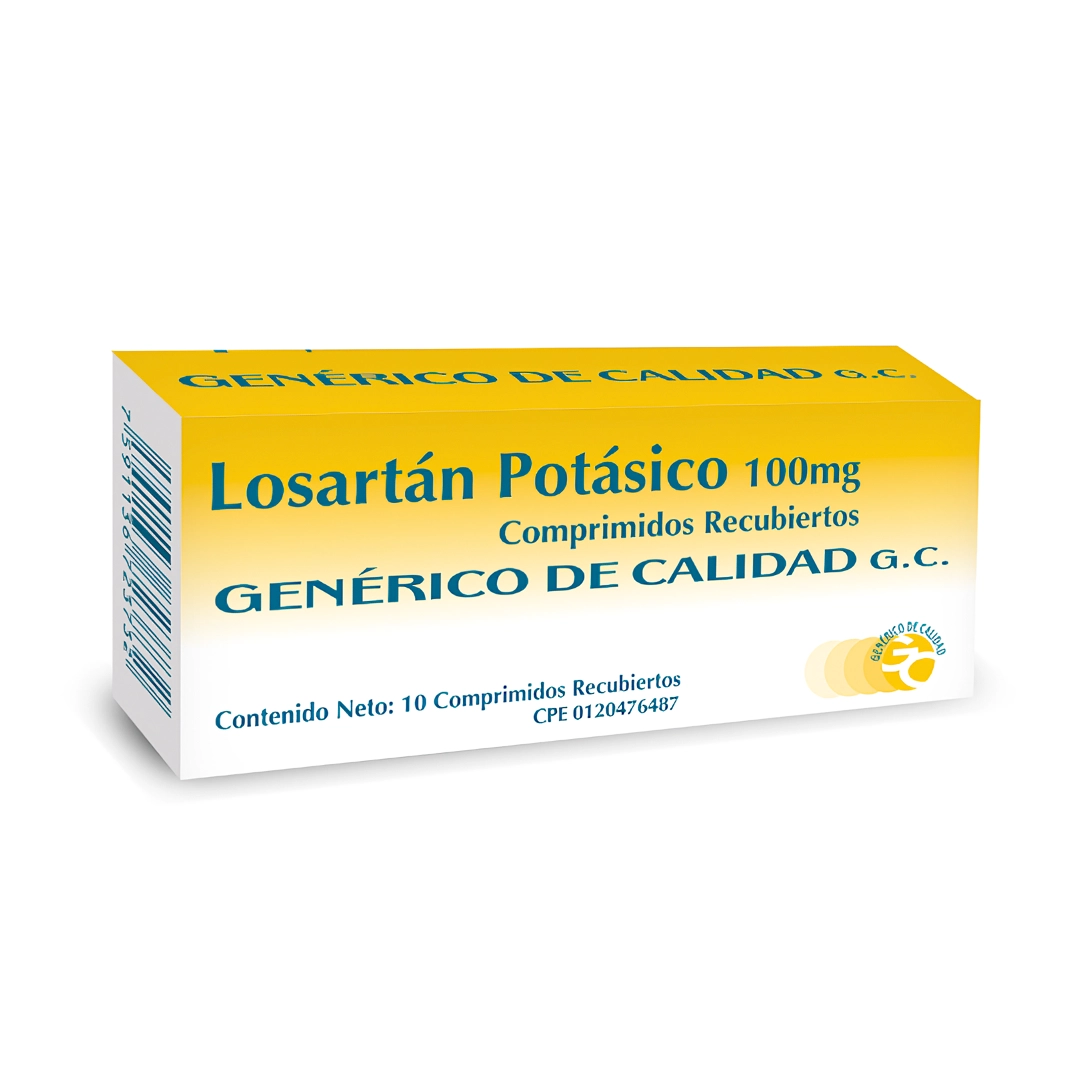 LOSARTAN POTASICO 100MG X 10 TAB (GENERICOS DE CALIDAD)