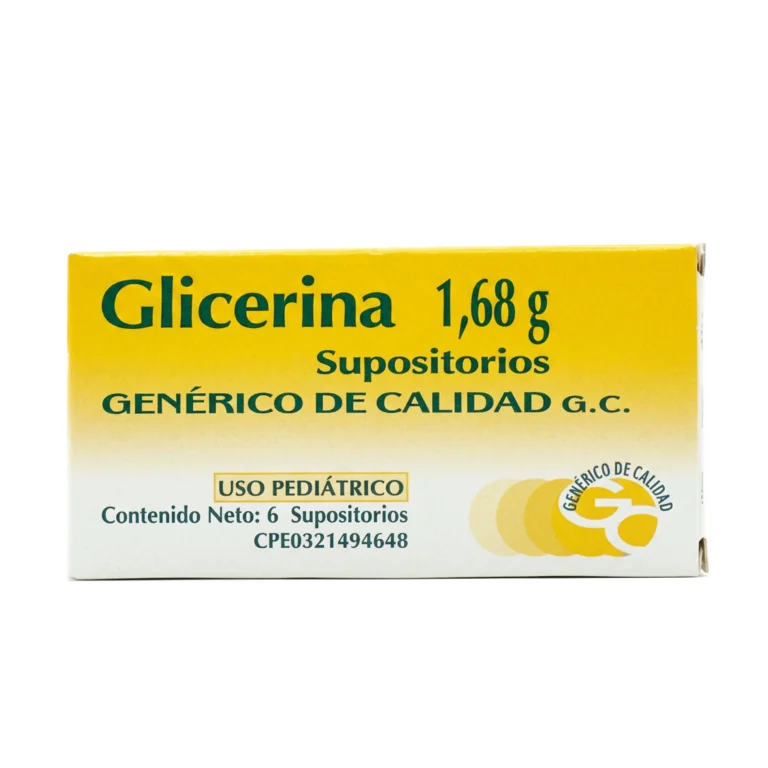 SUPOSITORIOS GLICERINA PED 1.68G X 6UNID (GENERICO DE CALIDAD)