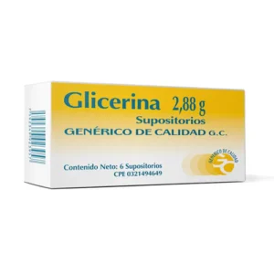 SUPOSITORIOS GLICERINA ADULTO 2.88G X 6UNID (GENERICO DE CALIDAD)