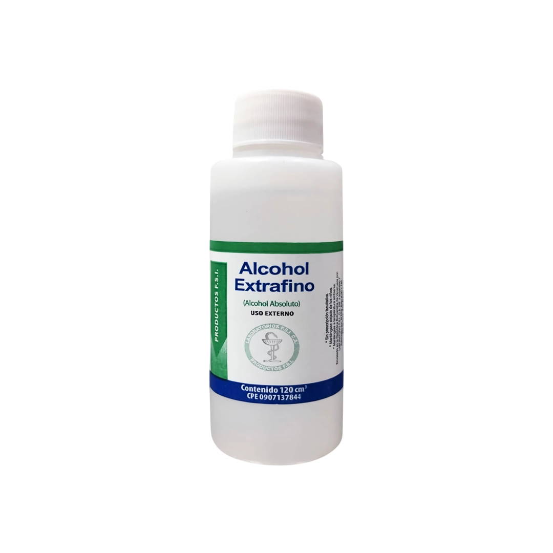 ALCOHOL EXTRAFINO  (ABSOLUTO) 120ML (F.S.I)