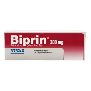 BIPRIN 300MG X 10 CAP (PIRIDOXINA-B6) (TABLETAS) (VIVAX)