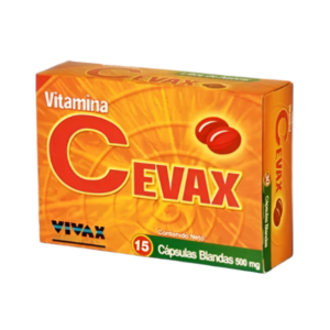 CEVAX 500MG X 15 CAP (VITAMINA C) (TABLETAS) (VIVAX)