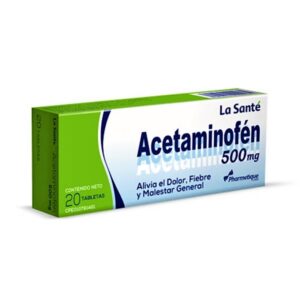 ACETAMINOFEN 500 MG X 20 TAB (LA SANTE)