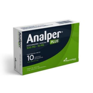 ANALPER PLUS X 10 TAB (ACETAMINOFEN 500MG/HIOSCINA 10MG)(PHARMETIQUE)