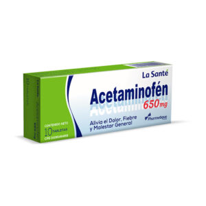ACETAMINOFEN 650MG X 10 TAB (LA SANTE)(TABLETAS)