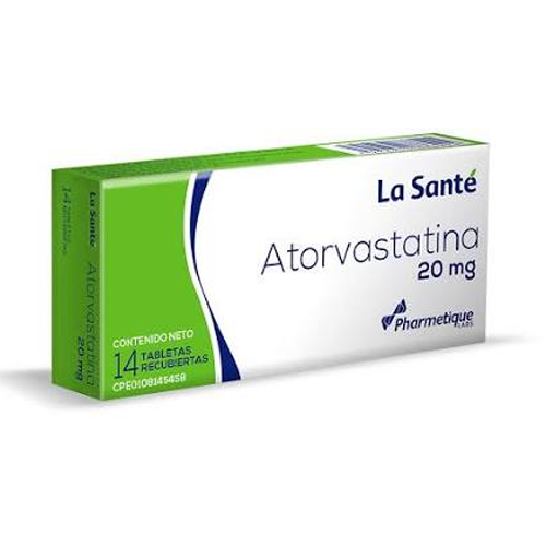 ATORVASTATINA 20 MG X 14 TAB (LA SANTE)